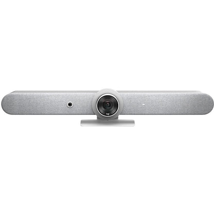 Front Image for Logitech Rally Bar All-In-One Video Bar for Medium and Large Rooms, White