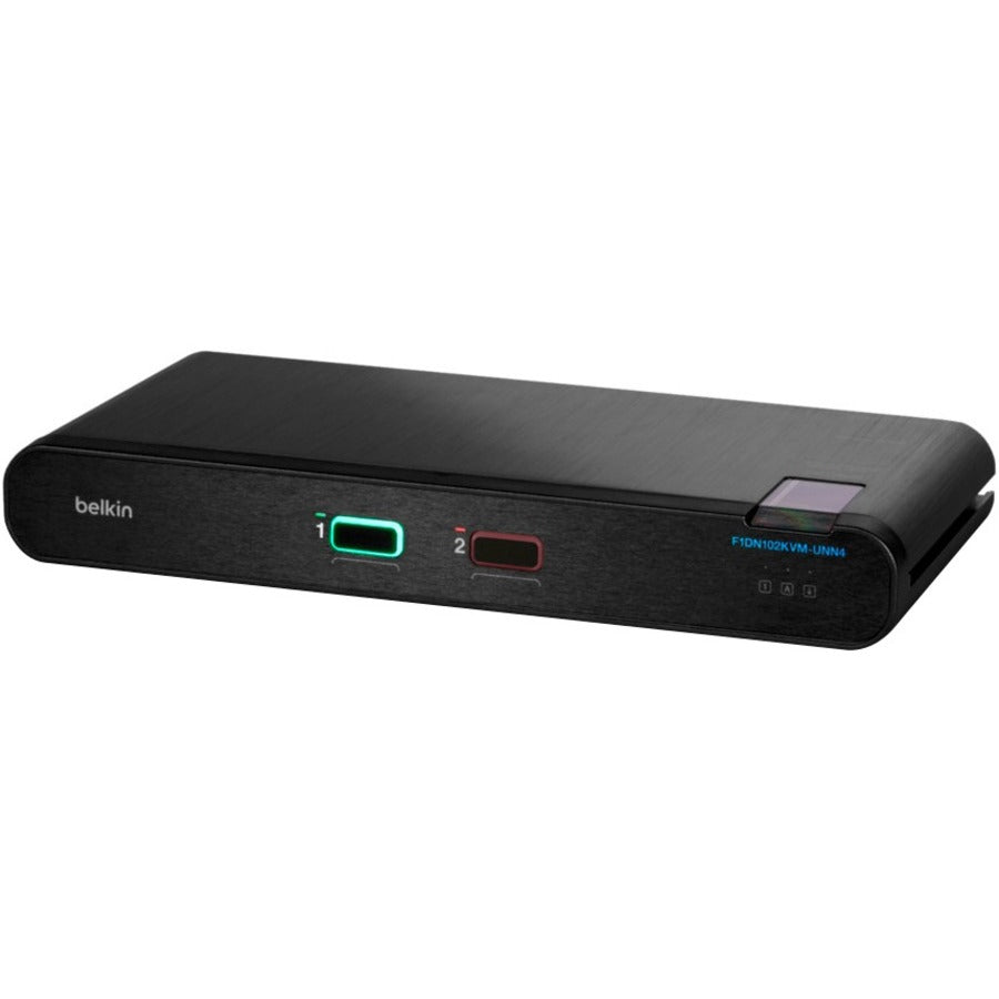 Left Image for Belkin Universal 2nd Gen Secure KVM Switch, 2-Port Single Head No CAC