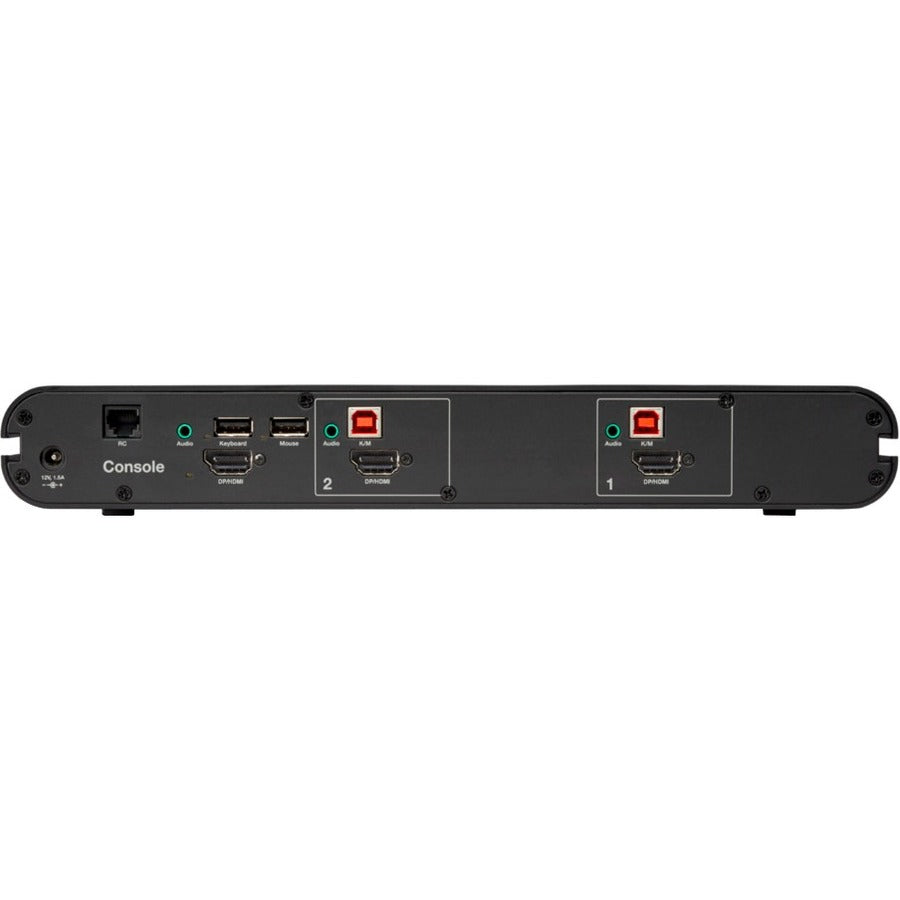 Rear Image for Belkin Universal 2nd Gen Secure KVM Switch, 2-Port Single Head No CAC