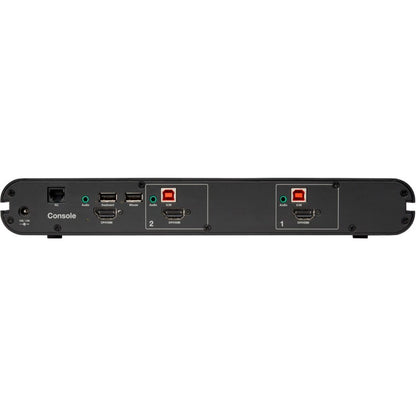 Rear Image for Belkin Universal 2nd Gen Secure KVM Switch, 2-Port Single Head No CAC