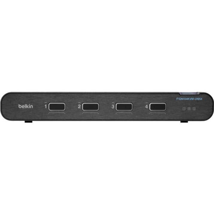 Front Image for Belkin Universal 2nd Gen Secure KVM Switch, 4-Port Single Head No CAC