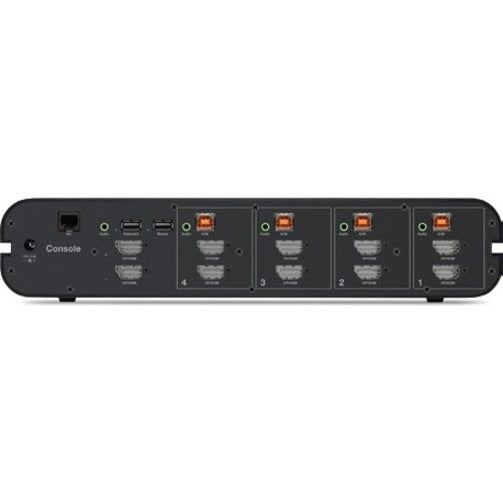 Rear Image for Belkin Universal 2nd Gen Secure KVM Switch, 4-Port Dual Head No CAC