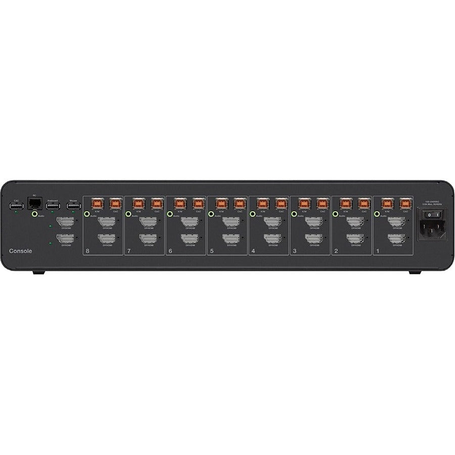 Rear Image for Belkin Universal 2nd Gen Secure KVM Switch, 8-Port Dual Head w/ CAC