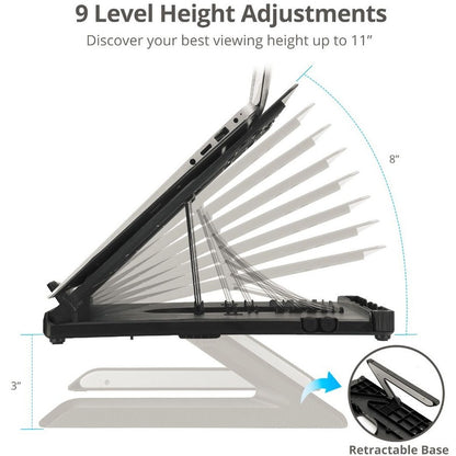 Alternate-Image4 Image for SIIG Adjustable Riser Stand Holder for Laptop up to 17"