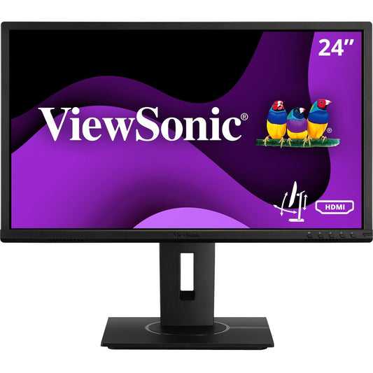 Main Image for ViewSonic VG2440 24 Inch IPS 1080p Ergonomic Monitor with Integrate vDisplyManager HDMI DisplayPort VGA USB Inputs for Home and Office