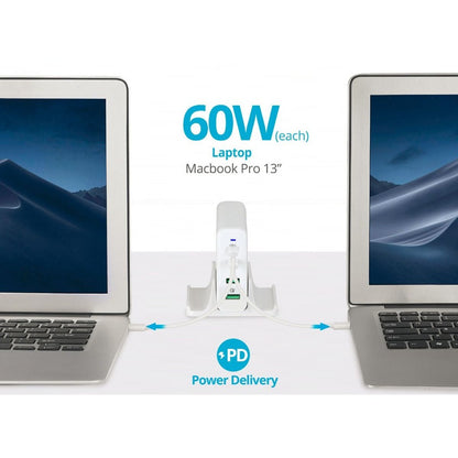 Alternate-Image4 Image for SIIG 100W Dual USB-C PD 3.0 PPS & QC 3.0 Combo Power Charger - White