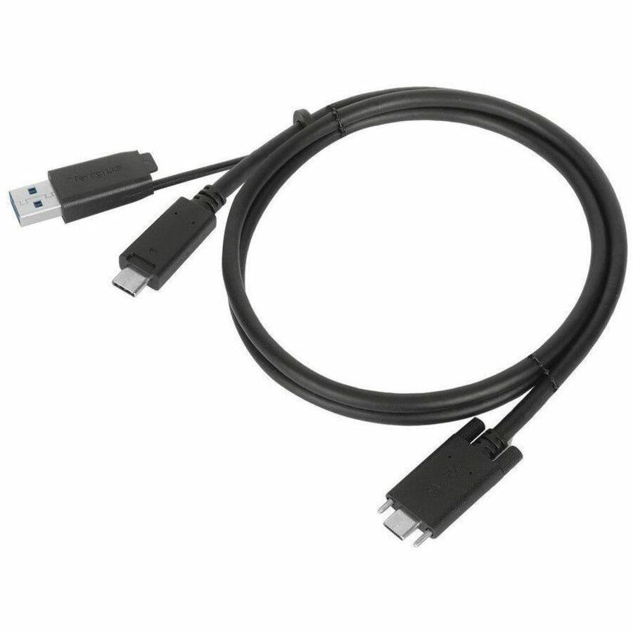 Main Image for Targus 1M USB-C Male with Screw to USB-C Male Cable with USB-A Tether