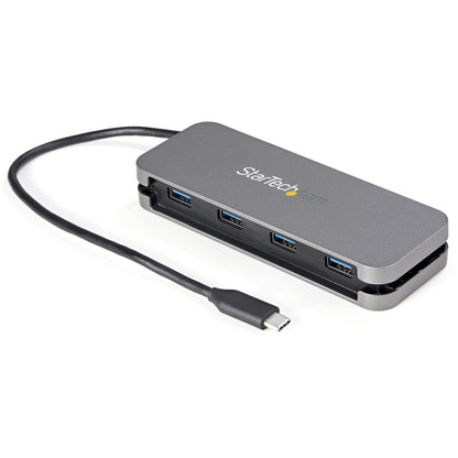 Main Image for StarTech.com 4 Port USB C Hub - 4x USB-A - 5Gbps USB 3.0 Type-C Hub (USB 3.2/3.2 Gen 1) - Bus Powered - 11" Long Cable w/ Cable Management