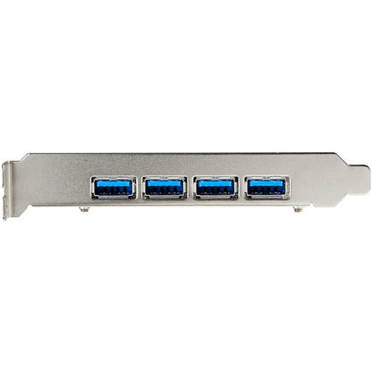 Alternate-Image3 Image for StarTech 4-Port USB PCIe Card - 10Gbps USB 3.2 Gen 2 Type-A PCI Express Expansion Card - 2 Controllers - 4xUSB - Windows/Mac/Linux