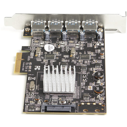 Alternate-Image2 Image for StarTech 4-Port USB PCIe Card - 10Gbps USB 3.2 Gen 2 Type-A PCI Express Expansion Card - 2 Controllers - 4xUSB - Windows/Mac/Linux