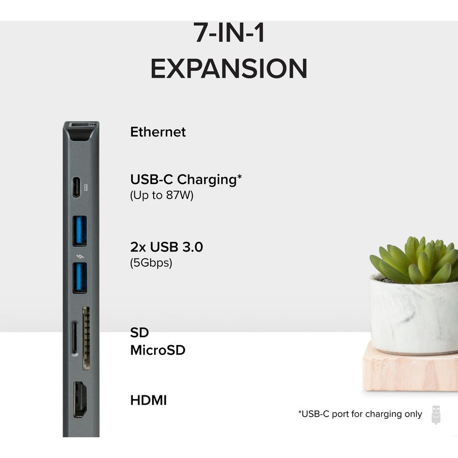 Alternate-Image1 Image for 7-in-1 USB C Hub Multiport Adapter with Ethernet