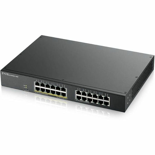 Main Image for ZYXEL GS1900-24EP 24-Port Gigabit Smart Managed PoE Switch (Compact Design) | 12 PoE+ Ports at 130W