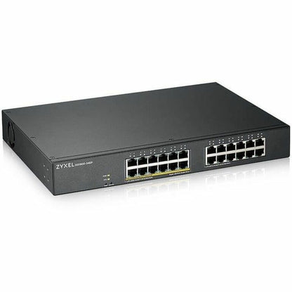 Alternate-Image1 Image for ZYXEL GS1900-24EP 24-Port Gigabit Smart Managed PoE Switch (Compact Design) | 12 PoE+ Ports at 130W