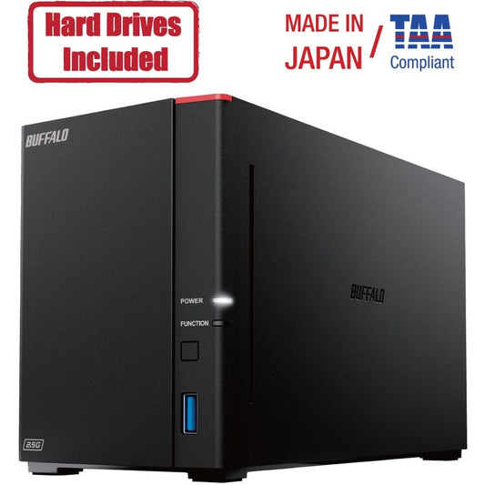 Main Image for BUFFALO LinkStation 720 2-Bay Professional Network Storage 16TB (2x8TB) with Hard Drives Included