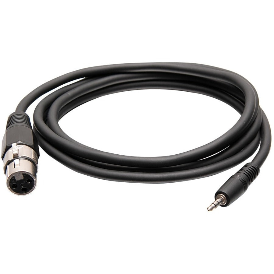 Alternate-Image3 Image for C2G 1.5ft / 18in 3-Pin XLR to TRS 1/8" 3.5mm AUX Audio Cable - M/F