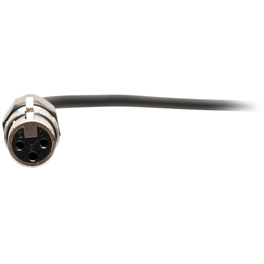 Alternate-Image1 Image for C2G 1.5ft / 18in 3-Pin XLR to TRS 1/8" 3.5mm AUX Audio Cable - M/F