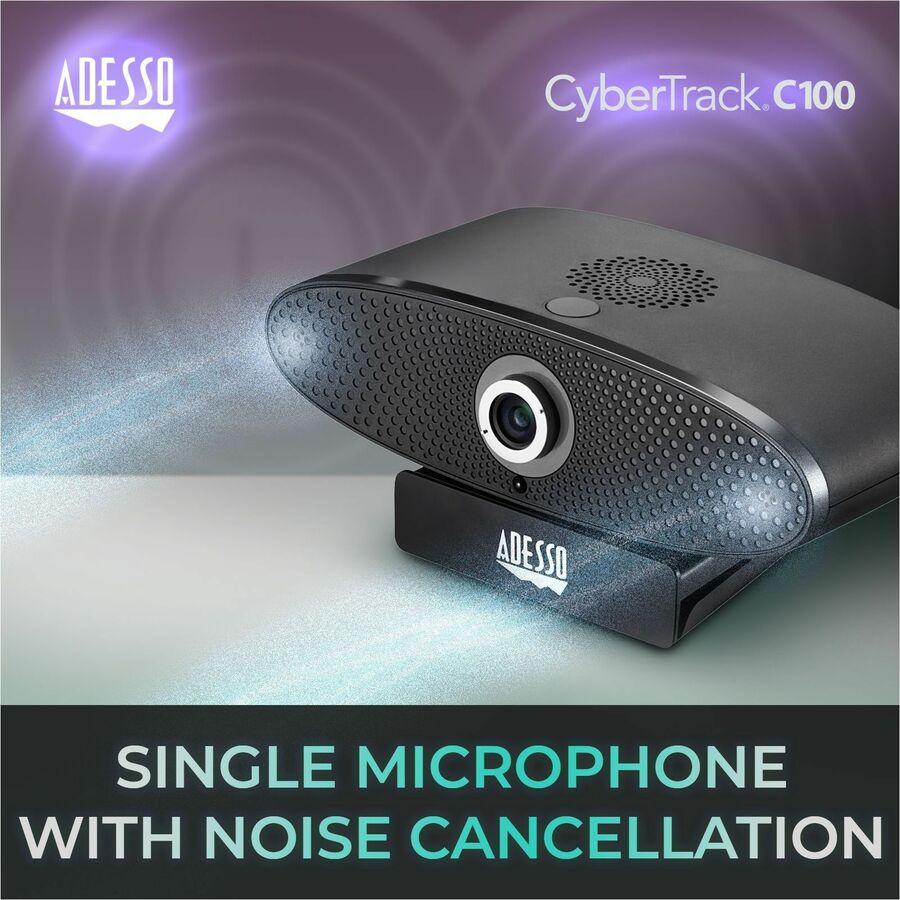 Alternate-Image10 Image for Adesso CyberTrack C100 Webcam - 8 Megapixel - 30 fps - USB 2.0
