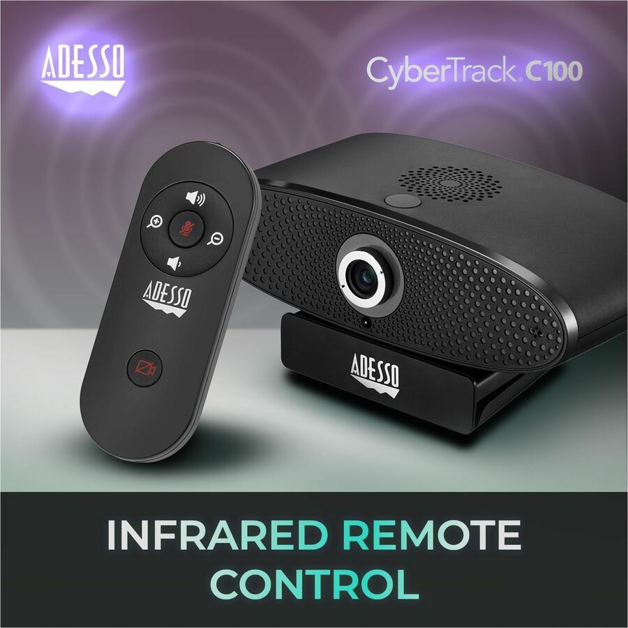 Alternate-Image8 Image for Adesso CyberTrack C100 Webcam - 8 Megapixel - 30 fps - USB 2.0