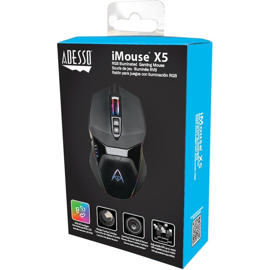 Alternate-Image5 Image for iMouse X5 - 6400 DPI, RGB illuminated Gaming Mouse