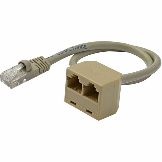 Main Image for StarTech.com 2-to-1 RJ45 Splitter Cable Adapter - Network splitter - RJ-45 (M) - RJ-45 (F)