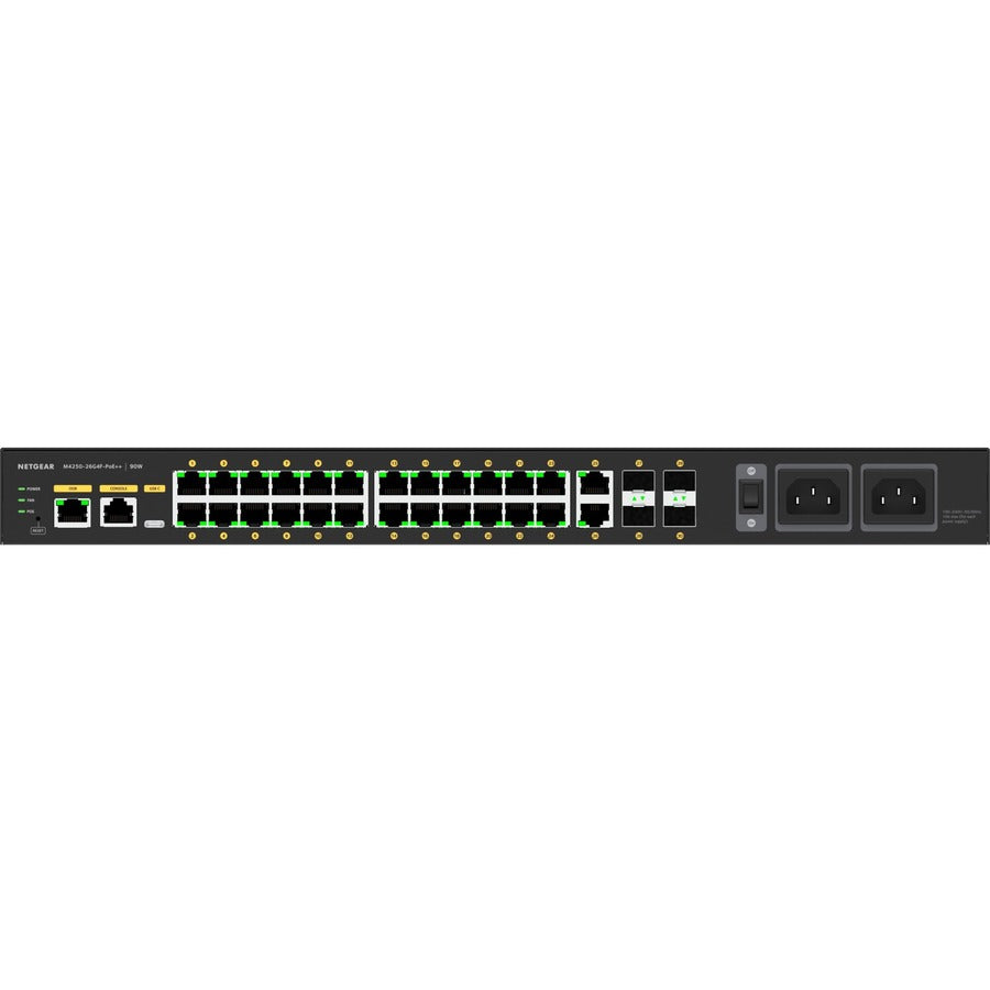 Alternate-Image1 Image for Netgear M4250-26G4F-PoE++ AV Line Managed Switch