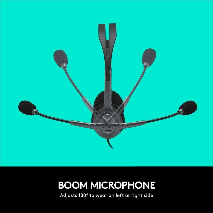 Alternate-Image4 Image for Logitech H111 Stereo Headset with 3.5 mm Audio Jack for EDU