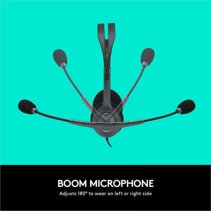 Alternate-Image4 Image for Logitech H111 Stereo Headset with 3.5 mm Audio Jack for EDU