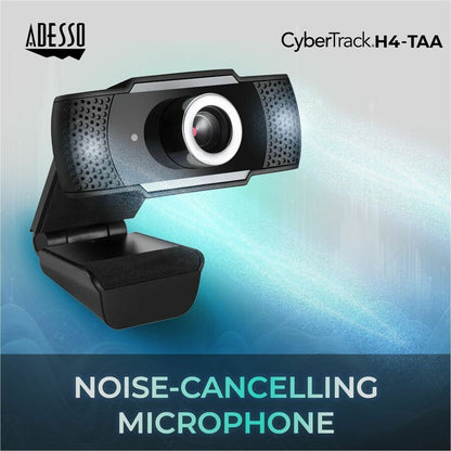 Alternate-Image3 Image for Adesso 1080P HD USB Webcam with Built-in Microphone TAA Compliant