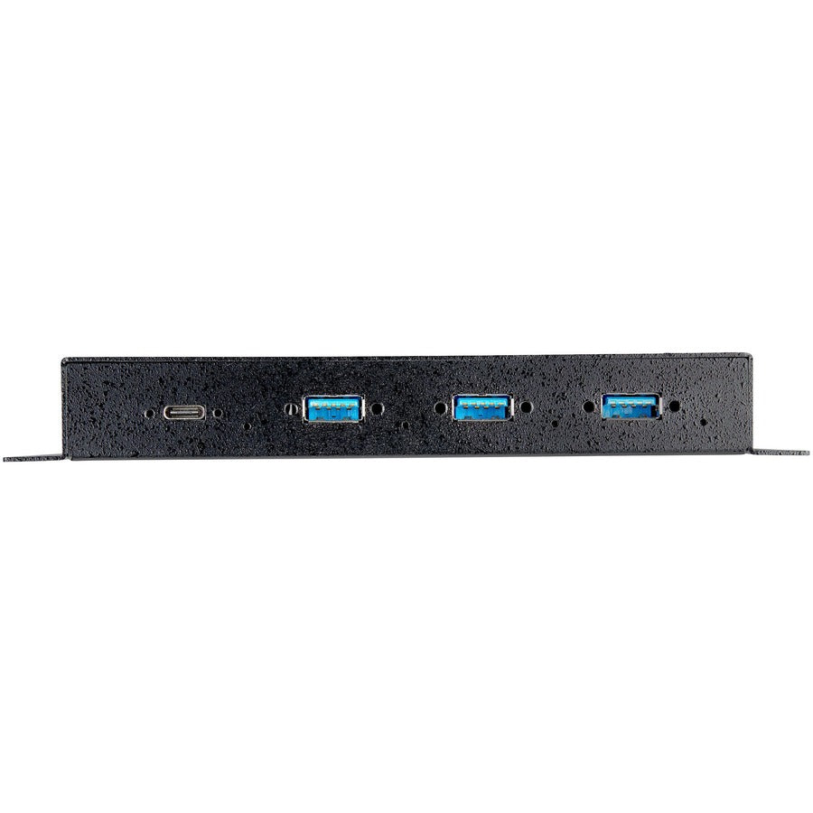 Alternate-Image2 Image for StarTech 4 Port USB C Hub 10Gbps, Metal Industrial USB 3.2 Gen 2 Type-C Hub, 3A/1C, USB-C or USB-A Host, Mountable, ESD/Surge, TAA