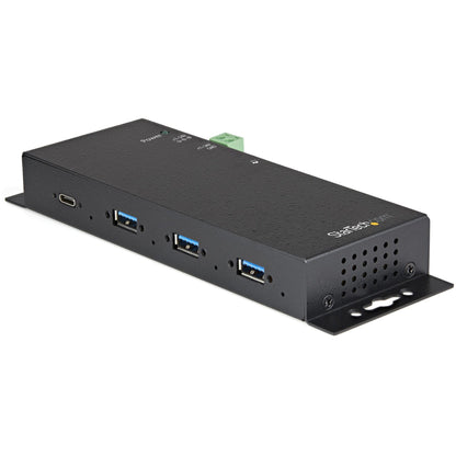 Main Image for StarTech 4 Port USB C Hub 10Gbps, Metal Industrial USB 3.2 Gen 2 Type-C Hub, 3A/1C, USB-C or USB-A Host, Mountable, ESD/Surge, TAA