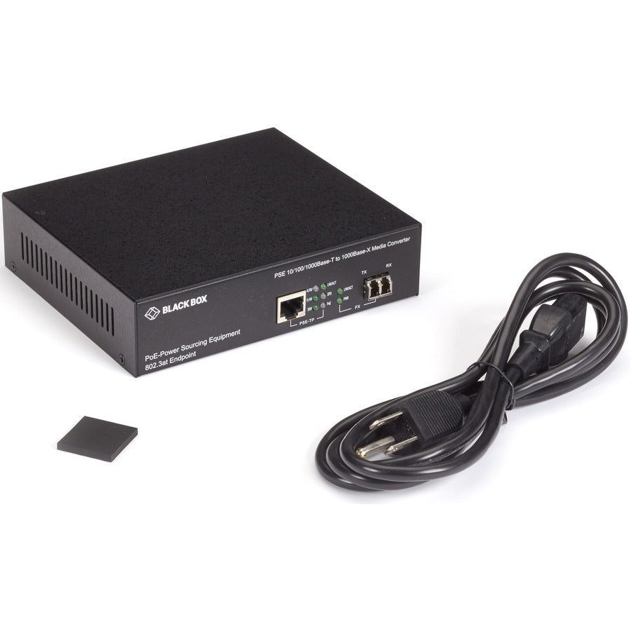 Alternate-Image4 Image for Black Box 10/100/1000B-T PoE PSE To 1000B-X Media Converter