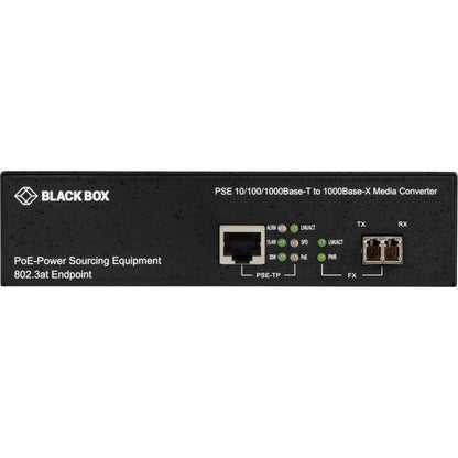 Alternate-Image1 Image for Black Box 10/100/1000B-T PoE PSE To 1000B-X Media Converter