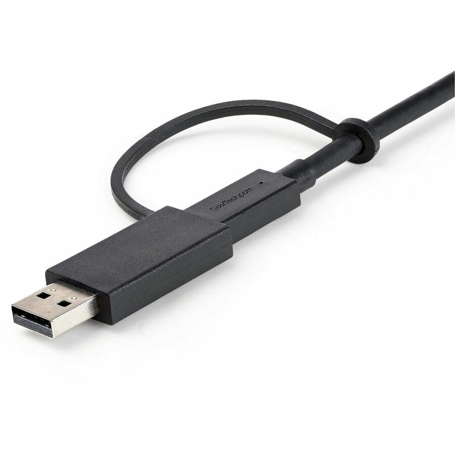 Alternate-Image3 Image for StarTech.com 3ft/1m USB-C Cable with USB-A Adapter Dongle, USB-C to C (10Gbps/PD), USB-A to C (5Gbps), 2-in-1 USB C Cable for Hybrid Dock