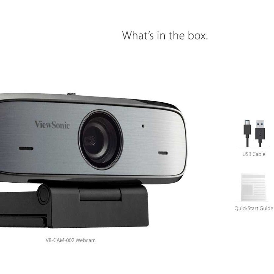 Alternate-Image10 Image for ViewSonic VB-CAM-002 Video Conferencing Camera - 30 fps - Black, Silver - Micro USB