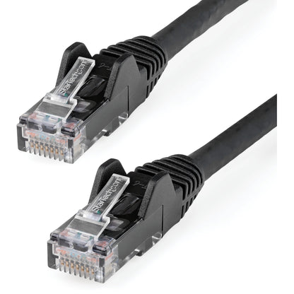 Main Image for StarTech.com 3ft (90cm) CAT6 Ethernet Cable, LSZH (Low Smoke Zero Halogen) 10 GbE Snagless 100W PoE UTP RJ45 Black Network Patch Cord, ETL