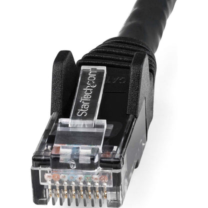 Alternate-Image1 Image for StarTech.com 6in (15cm) CAT6 Ethernet Cable, LSZH (Low Smoke Zero Halogen) 10 GbE Snagless 100W PoE UTP RJ45 Black Network Patch Cord, ETL
