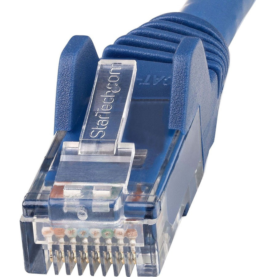 Alternate-Image1 Image for StarTech.com 6in (15cm) CAT6 Ethernet Cable, LSZH (Low Smoke Zero Halogen) 10 GbE Snagless 100W PoE UTP RJ45 Blue Network Patch Cord, ETL