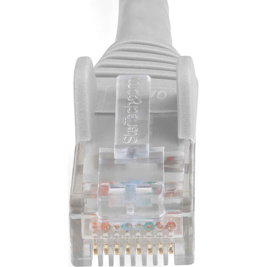 Alternate-Image1 Image for StarTech.com 6in (15cm) CAT6 Ethernet Cable, LSZH (Low Smoke Zero Halogen) 10 GbE Snagless 100W PoE UTP RJ45 Gray Network Patch Cord, ETL