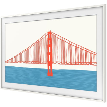Left Image for Samsung (2021) 50" The Frame Customizable Bezel - Modern White