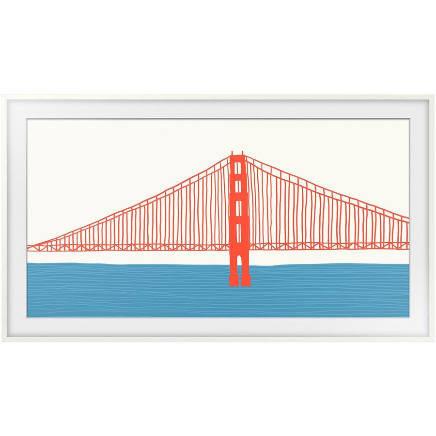 Front Image for Samsung (2021) 50" The Frame Customizable Bezel - Modern White