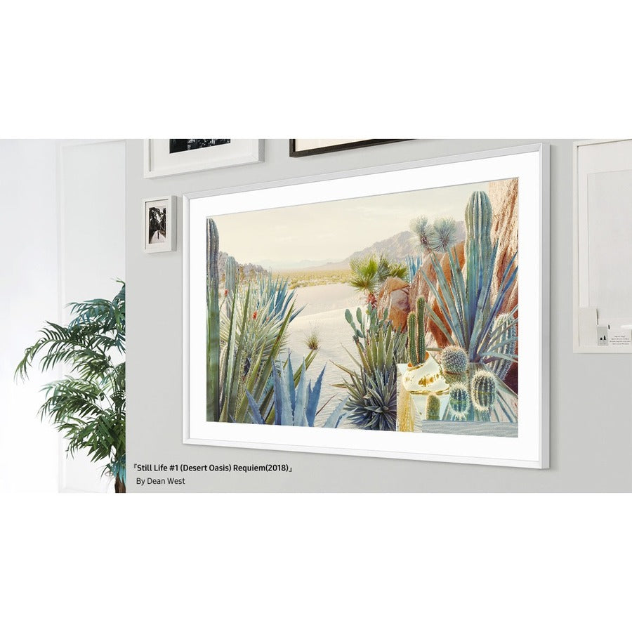 Alternate-Image4 Image for Samsung (2021) 50" The Frame Customizable Bezel - Modern White