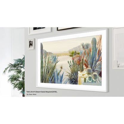 Alternate-Image4 Image for Samsung (2021) 50" The Frame Customizable Bezel - Modern White