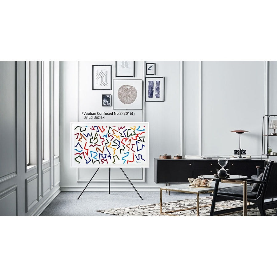 Alternate-Image7 Image for Samsung (2021) 50" The Frame Customizable Bezel - Modern White