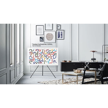 Alternate-Image7 Image for Samsung (2021) 50" The Frame Customizable Bezel - Modern White