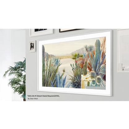 Alternate-Image4 Image for Samsung (2021) 55" The Frame Customizable Bezel - Modern White
