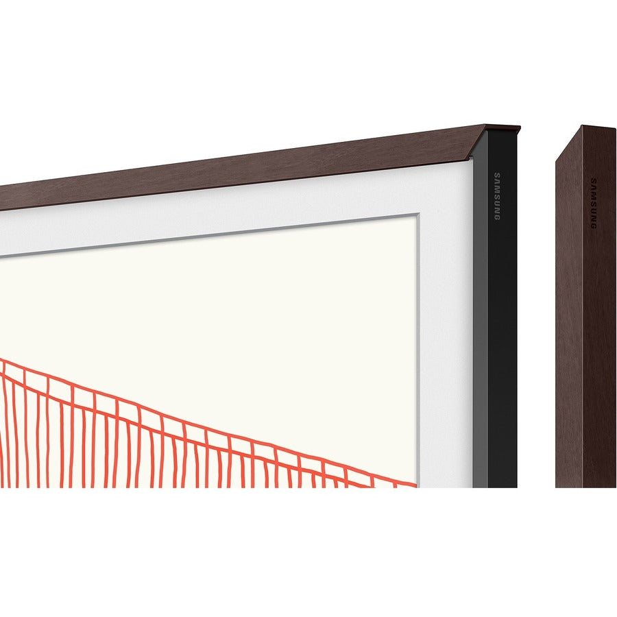 Alternate-Image2 Image for Samsung (2021) 65" The Frame Customizable Bezel - Modern Brown