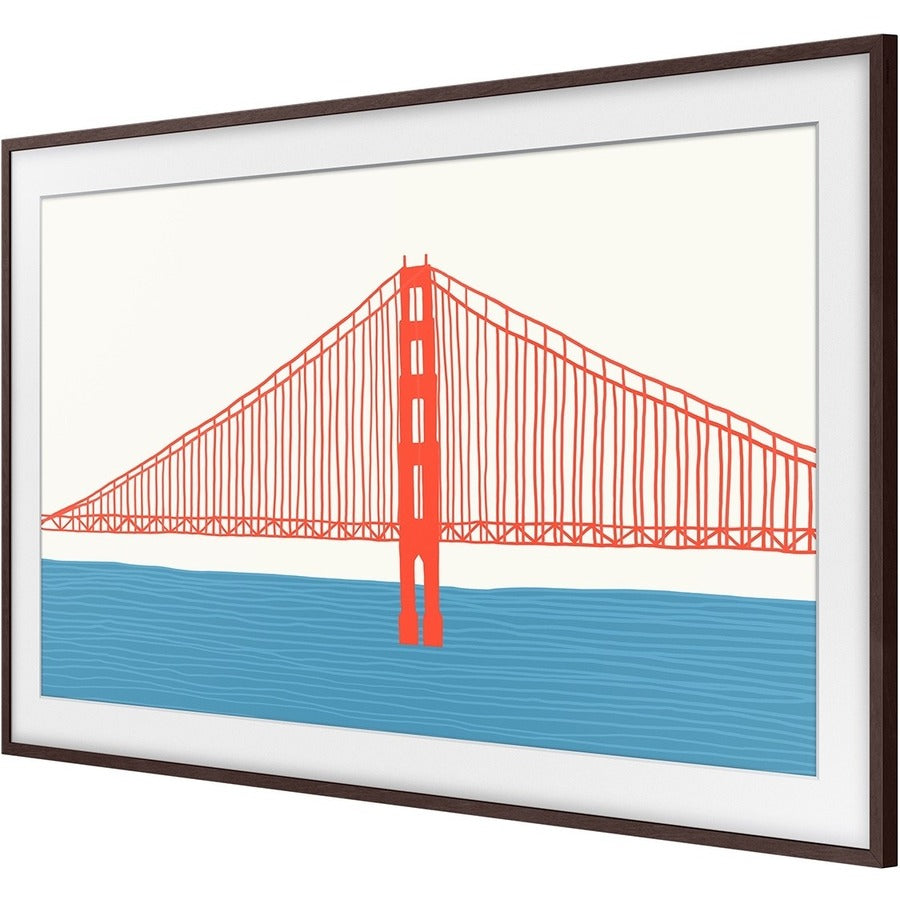 Left Image for Samsung (2021) 65" The Frame Customizable Bezel - Modern Brown