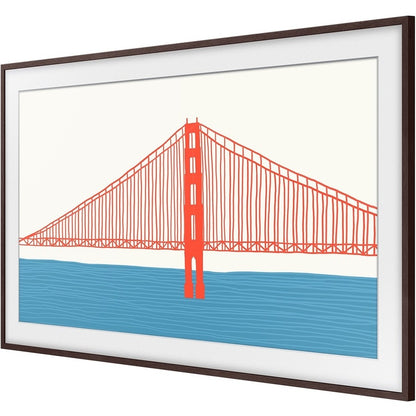 Left Image for Samsung (2021) 65" The Frame Customizable Bezel - Modern Brown