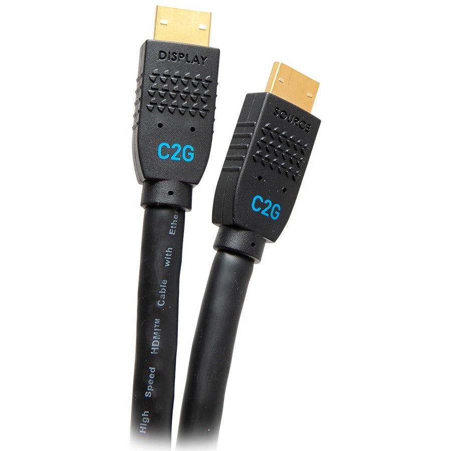 Alternate-Image1 Image for C2G 25ft Performance Series Ultra Flexible High Speed HDMI Cable w Ethernet - In-Wall CMG Rated - 4K 60Hz - M/M - Black