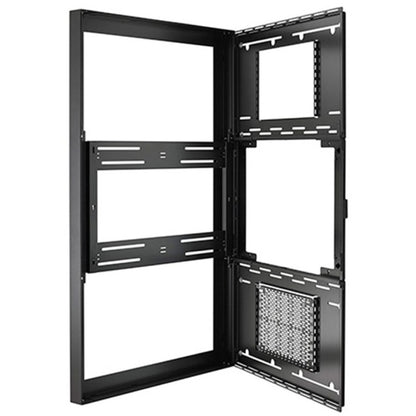 Alternate-Image4 Image for Chief Impact 65 Inch On-Wall Kiosk with Protective Glass - Portrait Orientation - Black